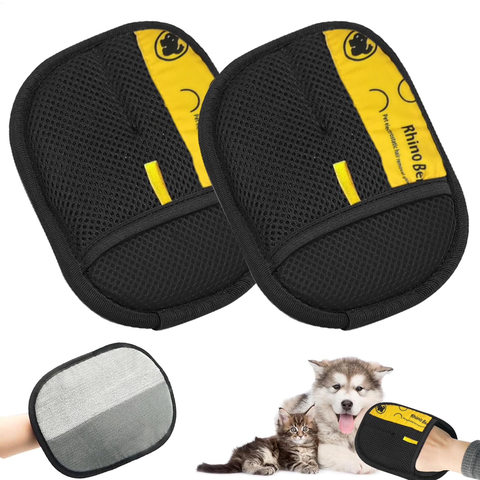 Pet Hair Remover Brush - Luvas de Limpeza para Gatos (2