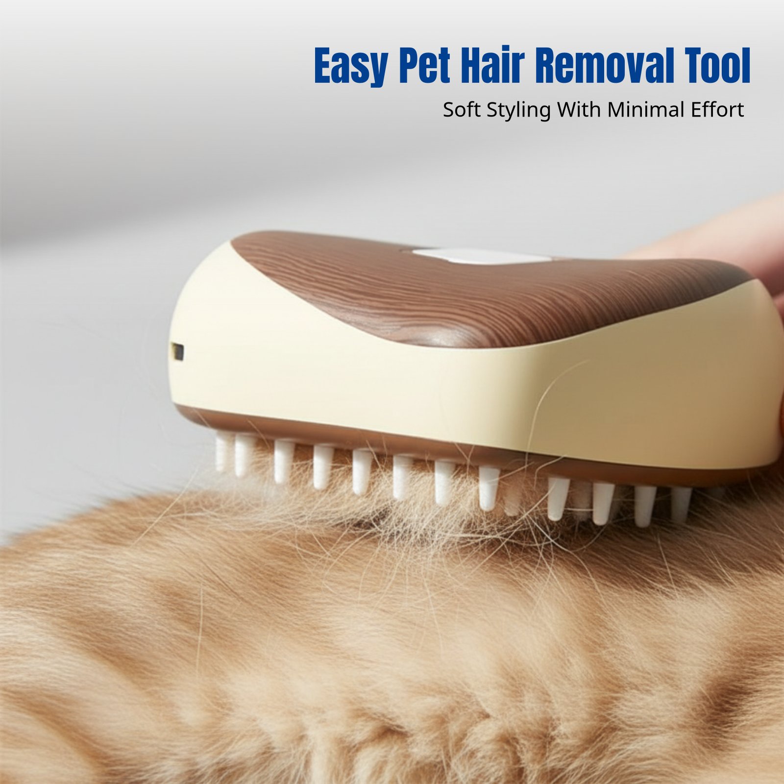 Pet Hair Remover Brush - Escova a Vapor para Pets, Escova