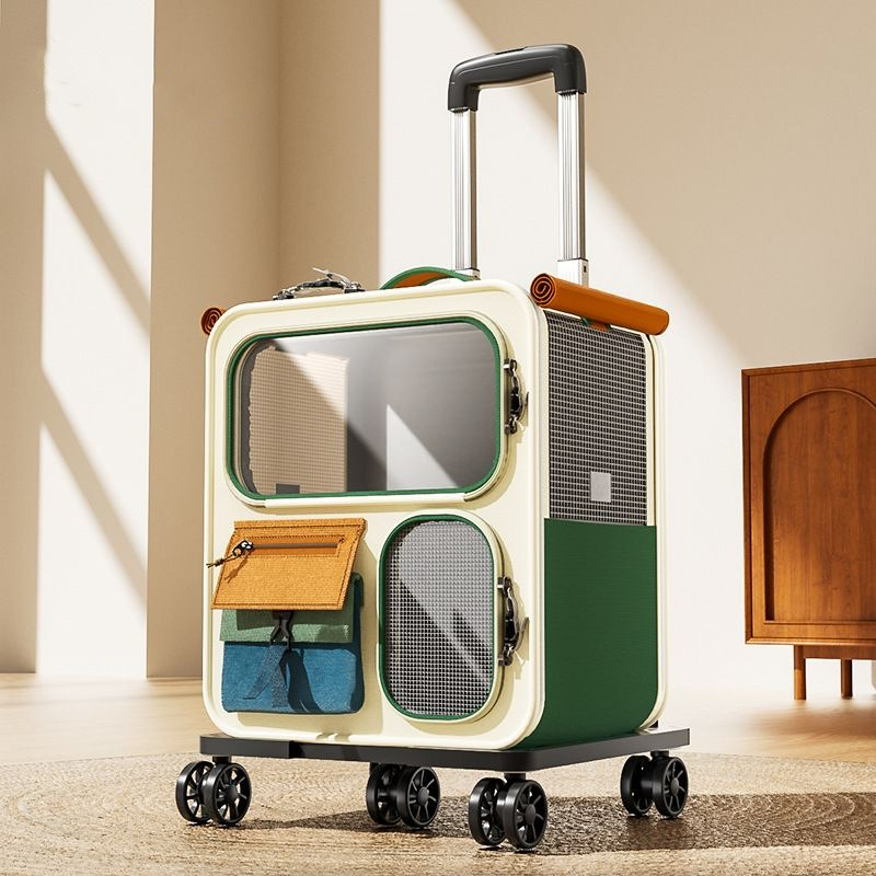 Pet Stroller Carrier - Transportadora de Gato com Rodas para
