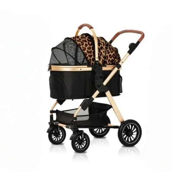 Pet Stroller Carrier - Carrinho de Bebê de Luxo 3