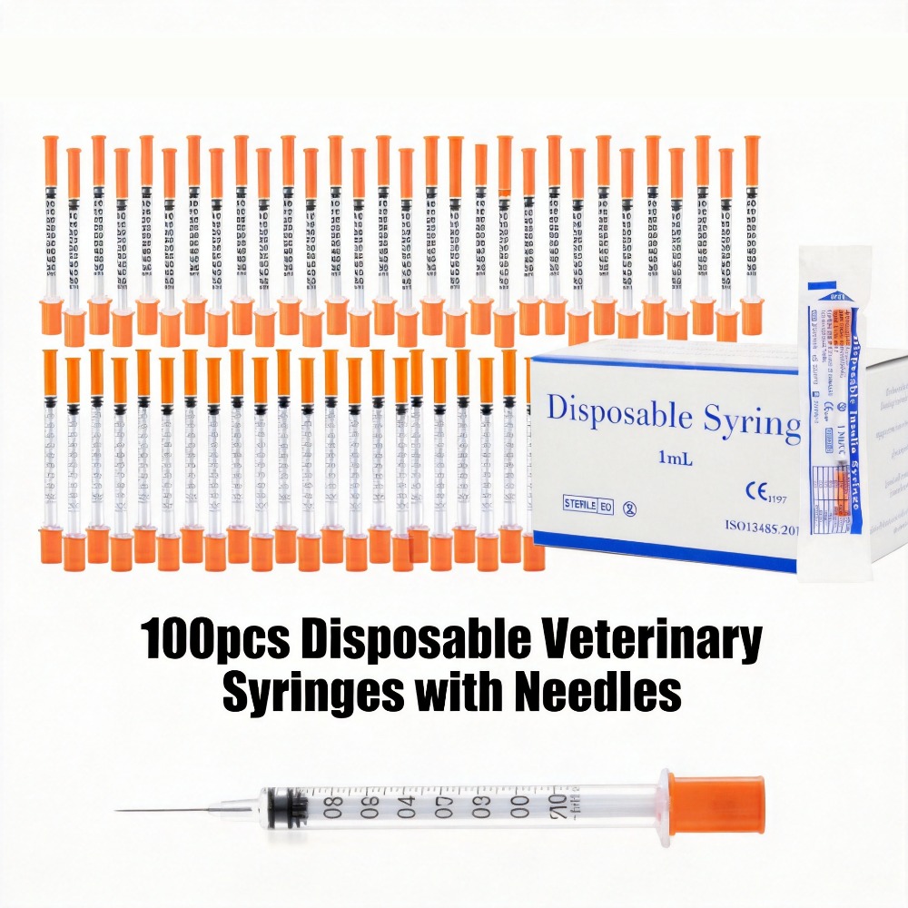 Pet Supplies Vending Machine - 100pcs Seringa Descartável 1ml 0.5ml 30G