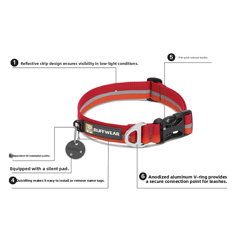 Coleira Refletiva Ruffwear par - Pet Supplies For Less avaliação e preço