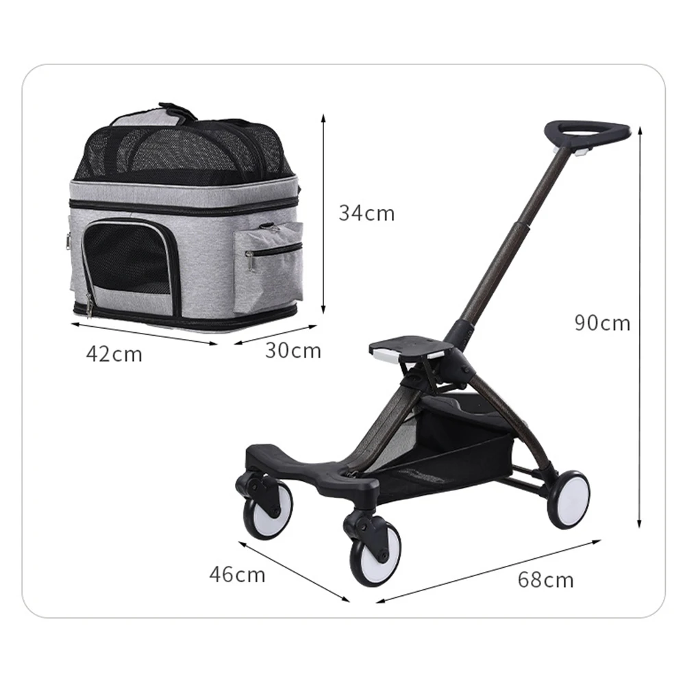 Bolsa de Transporte Portátil p - Pet Stroller Carrier avaliação e preço