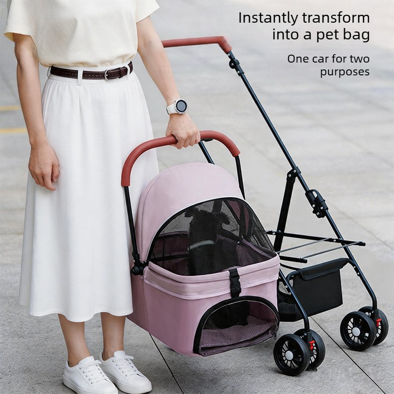 Carrinho de Passeio Dobrável L - Pet Stroller Carrier avaliação e preço