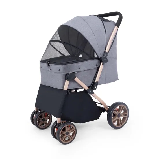 Carrinho de Passeio Dobrável d - Pet Stroller Carrier avaliação e preço