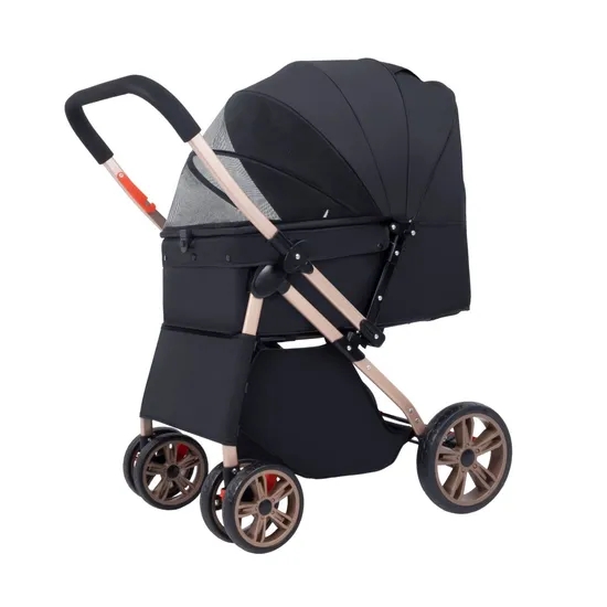 Carrinho de Passeio Dobrável d - Pet Stroller Carrier avaliação e preço