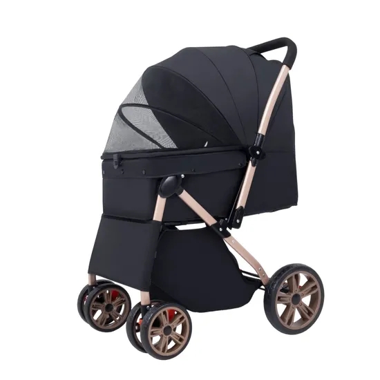 Carrinho de Passeio Dobrável d - Pet Stroller Carrier avaliação e preço