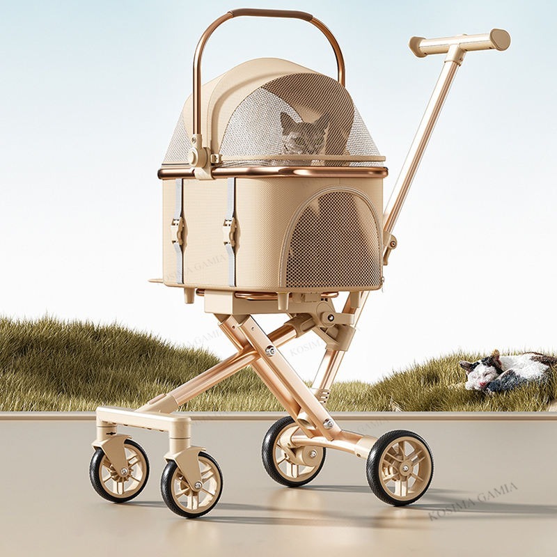 Novo Carrinho de Pet Separável - Pet Stroller Carrier avaliação e preço