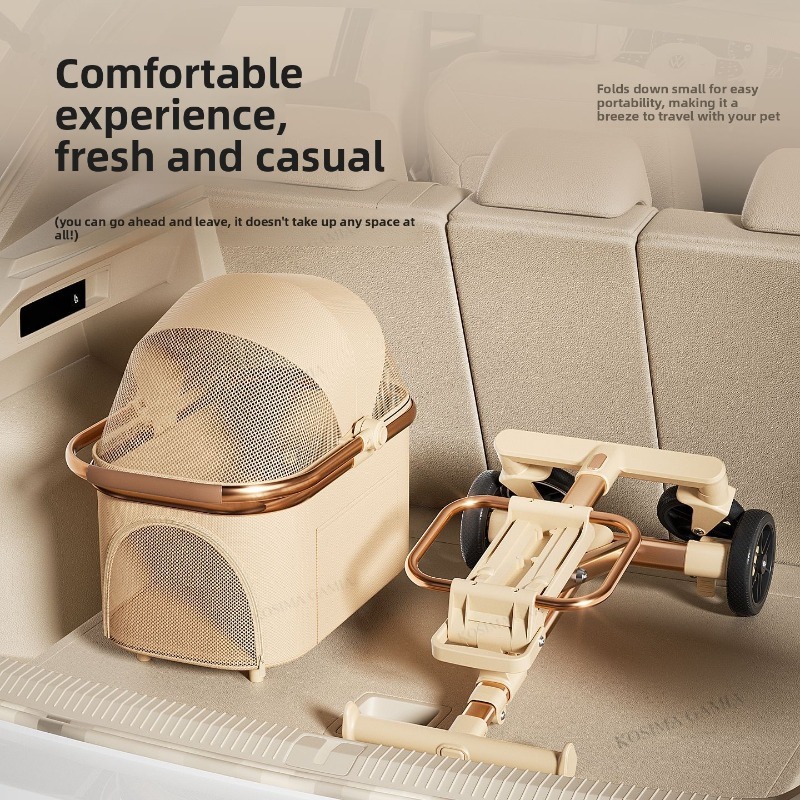 Novo Carrinho de Pet Separável - Pet Stroller Carrier avaliação e preço