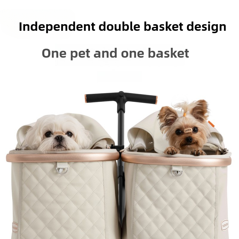 Bonito dobrável carrinho de ga - Pet Stroller Carrier avaliação e preço