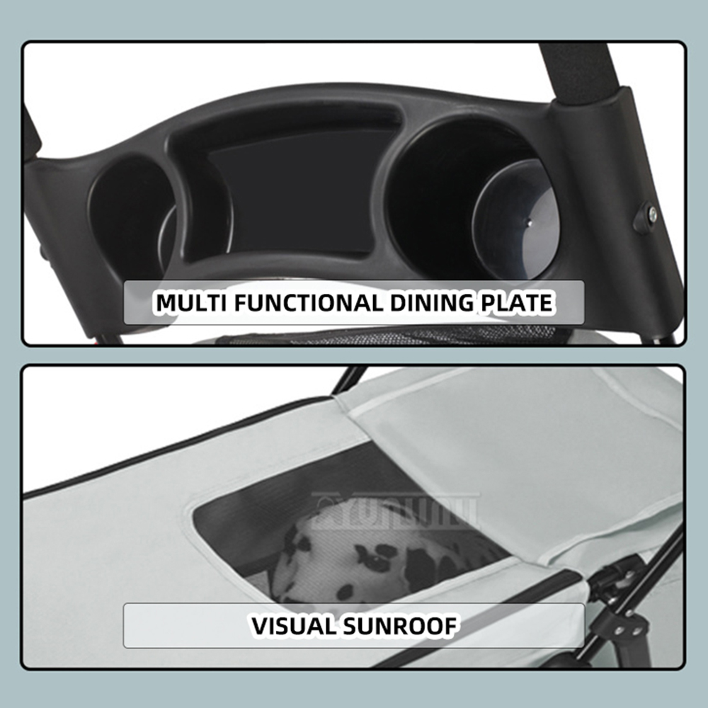 Carrinho de Pet Multifuncional - Pet Stroller Carrier avaliação e preço