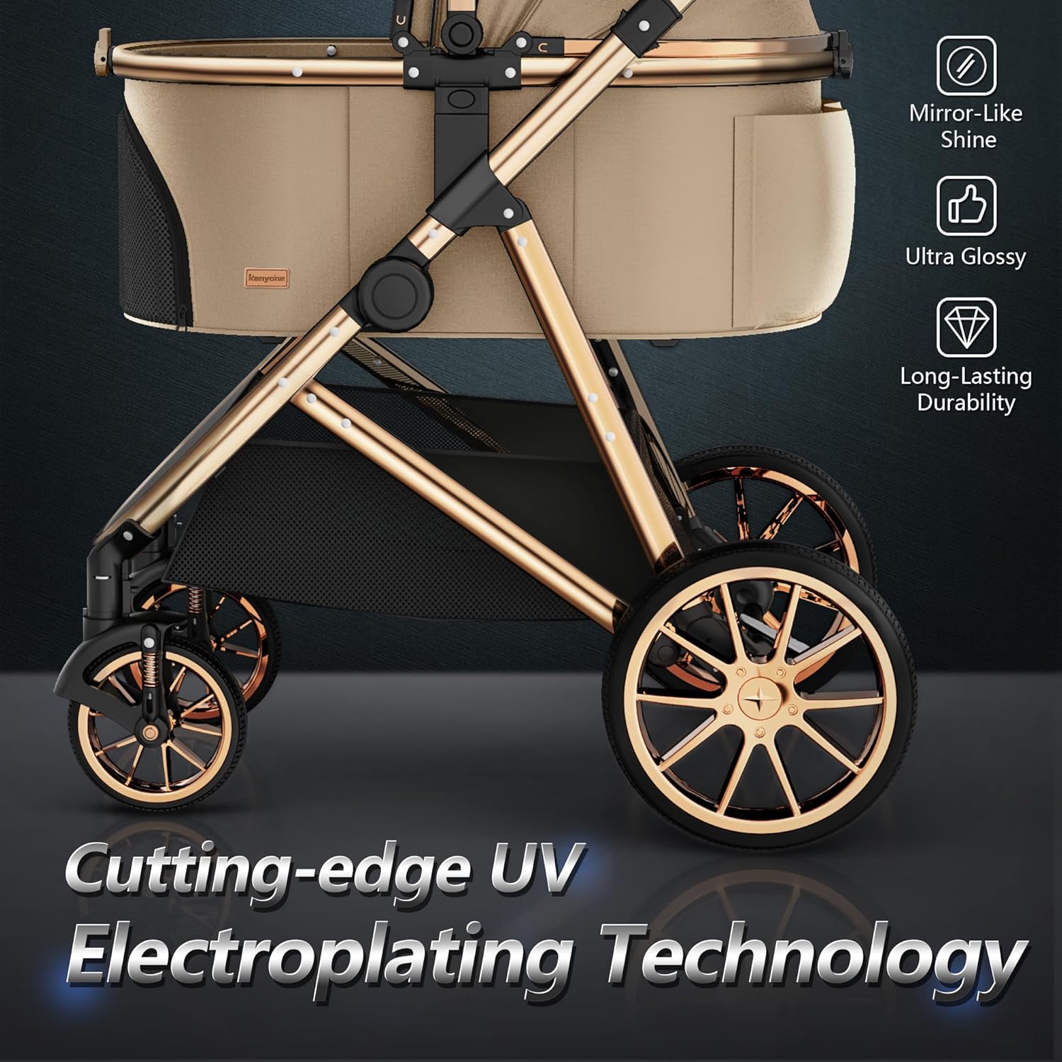 Carrinho de Luxo 3 em 1 para A - Pet Stroller Carrier avaliação e preço