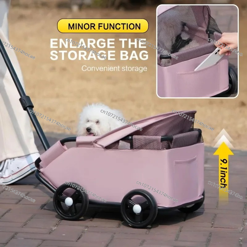 Carrinho de Pet com Capota Sol - Pet Stroller Carrier avaliação e preço